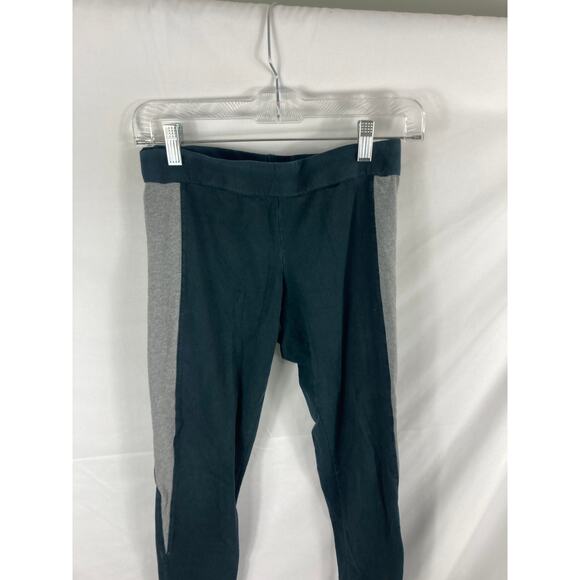 Aerie Black and Grey Stripe Leggings Medium - Picture 2 of 6